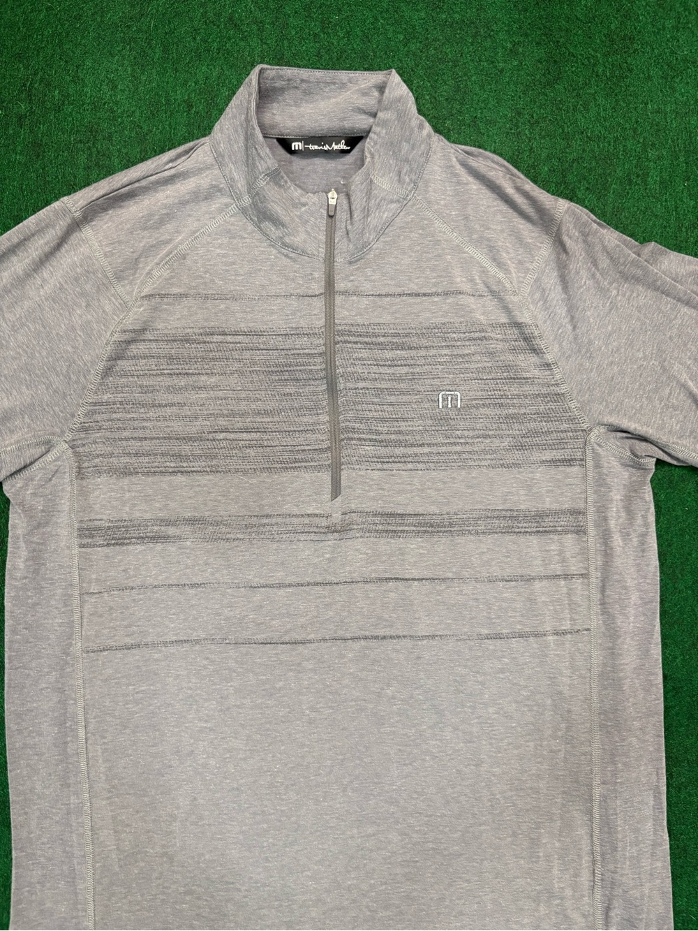 Travis Mathew Heather Gray Quarter-Zip Pullover